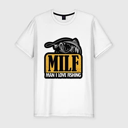 Мужская slim-футболка MILF