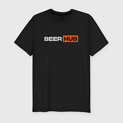 Футболка slim-fit BEERHUB, цвет: черный