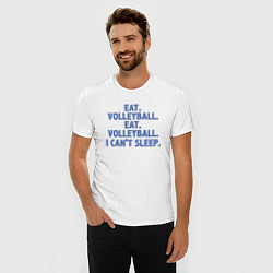 Футболка slim-fit Eat - Volleyball, цвет: белый — фото 2