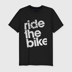 Футболка slim-fit Ride the bike, цвет: черный