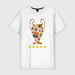 Мужская slim-футболка Barcelona Cup