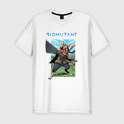 Футболка slim-fit BIOMUTANT БИОМУТАНТ Z, цвет: белый