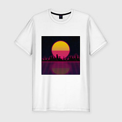 Футболка slim-fit Neon City, цвет: белый