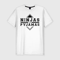 Мужская slim-футболка Ninjas In Pyjamas