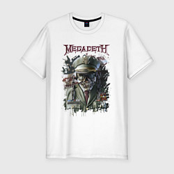 Футболка slim-fit Megadeth Мегадеф Z, цвет: белый