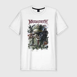 Мужская slim-футболка Megadeth Мегадеф Z