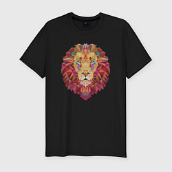 Футболка slim-fit Lion Puzzle, цвет: черный