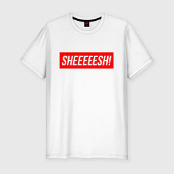 Мужская slim-футболка Sheesh Шиш Щищ Шииш