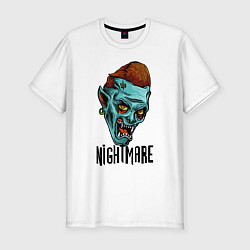 Мужская slim-футболка Ночной кошмар