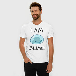 Футболка slim-fit I AM SLIME, цвет: белый — фото 2