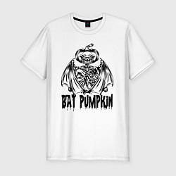 Футболка slim-fit Bat pumpkin, цвет: белый