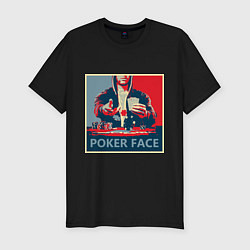 Футболка slim-fit Poker face, цвет: черный