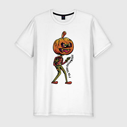 Мужская slim-футболка Забей на Хэллоуин!
