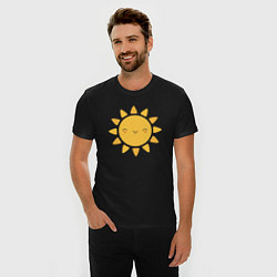 Футболка slim-fit Smiling Sun, цвет: черный — фото 2