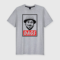 Футболка slim-fit Snatch: Dags, цвет: меланж