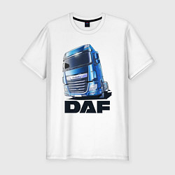 Мужская slim-футболка Daf Truck