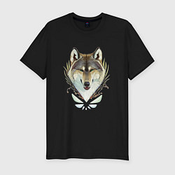 Футболка slim-fit Зимний хранитель, цвет: черный