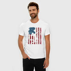 Футболка slim-fit USA Volleyball, цвет: белый — фото 2