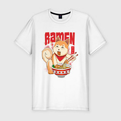 Мужская slim-футболка ШИБА РАМЕН