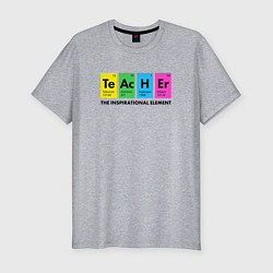 Мужская slim-футболка Teacher Учитель