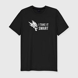 Мужская slim-футболка I Take It Smart