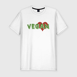 Футболка slim-fit Vegan Love, цвет: белый
