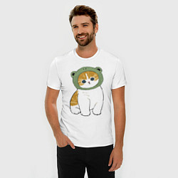 Футболка slim-fit Котолягушонок, цвет: белый — фото 2