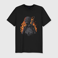 Футболка slim-fit PUBG Player, цвет: черный