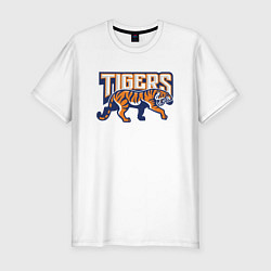 Футболка slim-fit Tigers, цвет: белый