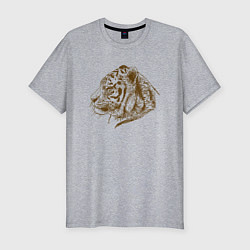 Мужская slim-футболка Retro Tiger