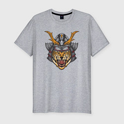 Мужская slim-футболка Tiger Samurai