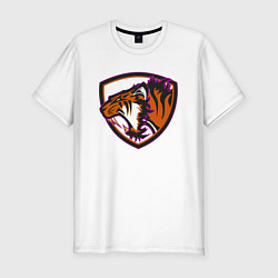 Мужская slim-футболка Тигр Убийца