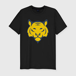 Футболка slim-fit Yellow Tiger, цвет: черный