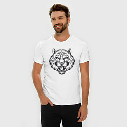 Футболка slim-fit White Tiger, цвет: белый — фото 2