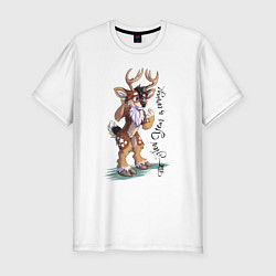 Футболка slim-fit The New Year is coming!, цвет: белый