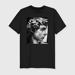 Футболка slim-fit Давид Скульптура Тимоти Шаламе, цвет: черный