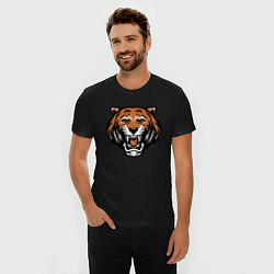 Футболка slim-fit Tiger Roar, цвет: черный — фото 2