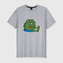 Мужская slim-футболка Pepe love пепе лов