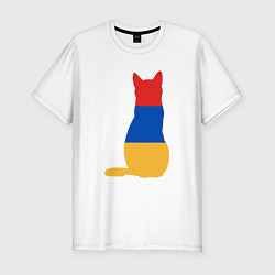 Мужская slim-футболка Армянский Кот