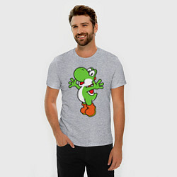 Футболка slim-fit Yoshi, цвет: меланж — фото 2