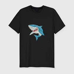 Мужская slim-футболка Акула-молот
