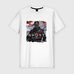 Мужская slim-футболка Ghost of Tsushima Призрак Цусима