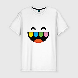 Футболка slim-fit Toca Boca: Smile, цвет: белый