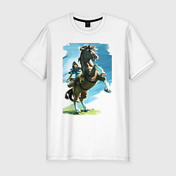 Футболка slim-fit The Link, цвет: белый