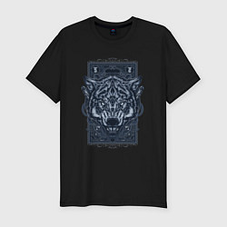 Мужская slim-футболка Gothic Wolf