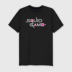 Футболка slim-fit Squid Game: Logo, цвет: черный