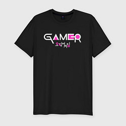 Мужская slim-футболка Squid Game: Gamer