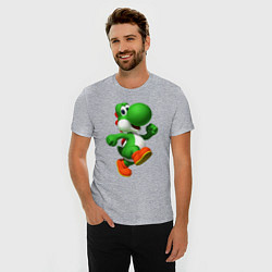 Футболка slim-fit 3d Yoshi, цвет: меланж — фото 2