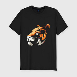 Футболка slim-fit Tiger Cute, цвет: черный