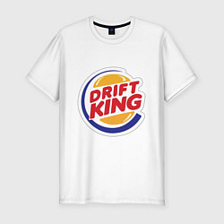 Футболка slim-fit Drift король, цвет: белый